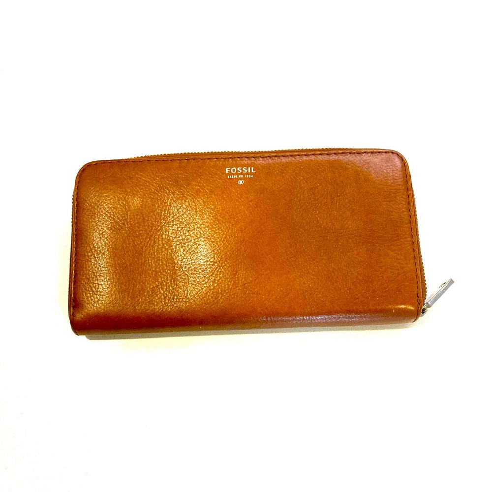 Fossil Zip-Around Leather Wallet - image 1